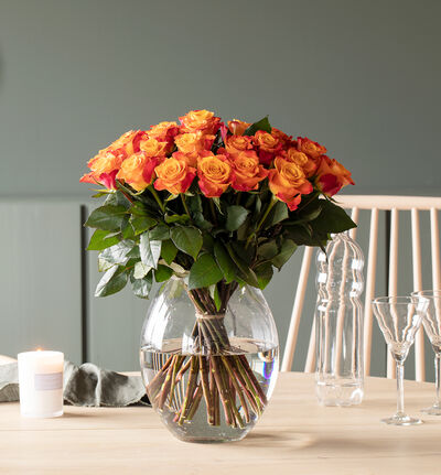 30 oransje roser 30 oransje roser